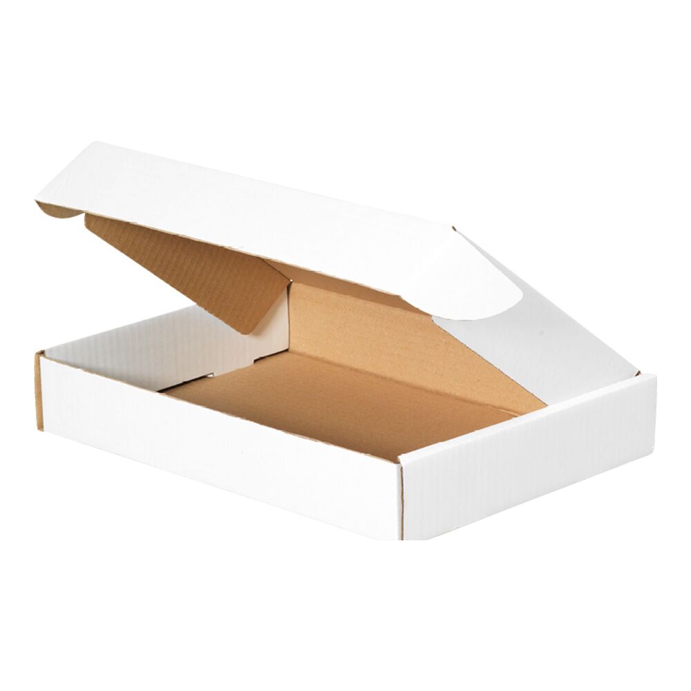 White Corrugated Postal Box